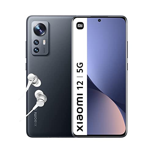 Xiaomi 12 - Smartphone 8+256GB, 6.28” 120Hz AMOLED Display, Snapdragon 8 Gen 1, 50MP+13MP+5MP Triple Camera, 4500mAh, Gray (UK Version + 2 Years Warranty)