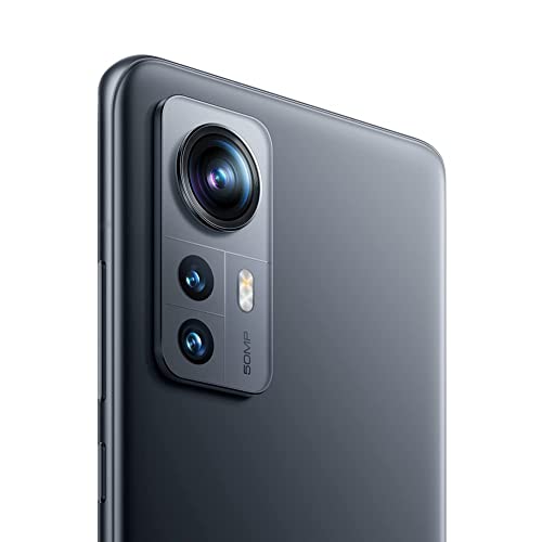 Xiaomi 12 - Smartphone 8+256GB, 6.28” 120Hz AMOLED Display, Snapdragon 8 Gen 1, 50MP+13MP+5MP Triple Camera, 4500mAh, Gray (UK Version + 2 Years Warranty)