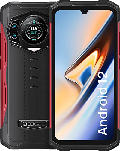 DOOGEE S98 (2022) Rugged Smartphone Android 12, 8GB+256GB Helio G96 Octa-core, 64MP Camera and 20MP Night Vision Camera, 6000mAh, 6.3” FHD+ Display, 4G Dual SIM IP68 Waterproof Phone, NFC - Red