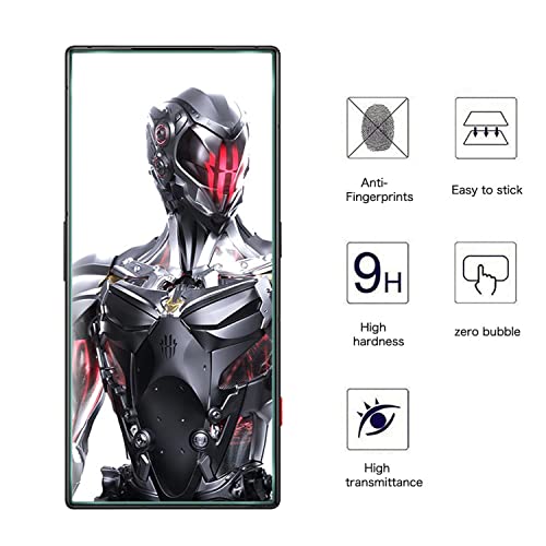 AOKUMA Tempered Glass for Red Magic 8 Pro Screen Protector, [2 Pack] Premium Quality Guard Film, Case Friendly, Shatterproof, Shockproof, Scratchproof oilproof