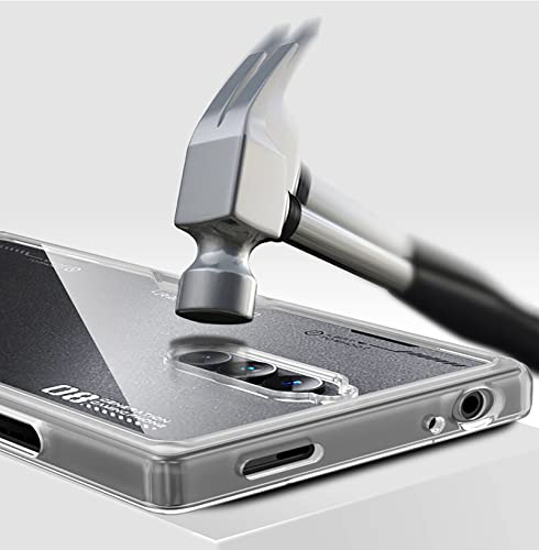 GIOPUEY Case for Nubia Red Magic 8 Pro/Pro+, Transparent Hard PC + Soft Silicone TPU Assembled Cover, With Resilient Shock Absorption, Non-Slip Slim Phone Case for Nubia Red Magic 8 Pro/Pro+ (Black)