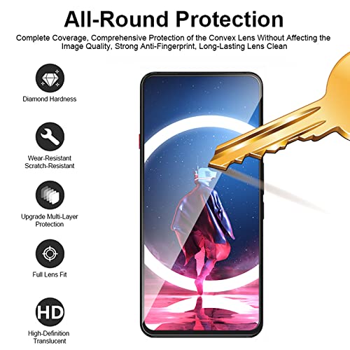 GIOPUEY [2+2+2 Pack] Screen Protector&Camera Lens Protector&Back Protector Compatible with nubia Red Magic 7 Pro / 7S Pro, Non-Slip&Resistant (Transparent)