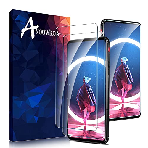 Anoowkoa for ZTE Red Magic 7/7 Pro Screen Protector, [2 Pack] ZTE Red Magic 7 Pro Tempered Glass Screen Protector Film Guard Cover -Genuine Glass-One-Push Super Easy Installation