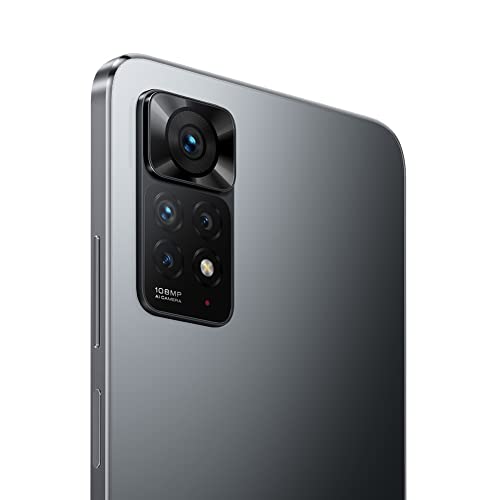 Xiaomi Redmi Note 11 Pro - Smartphone 6+128GB, 6.67” 120Hz FHD+ AMOLED DotDisplay, MediaTek Helio G86, 108MP+8MP+2MP+2MP AI quad Camera, 5000mAh, Graphite Gray (UK Version + 2 Years Warranty)