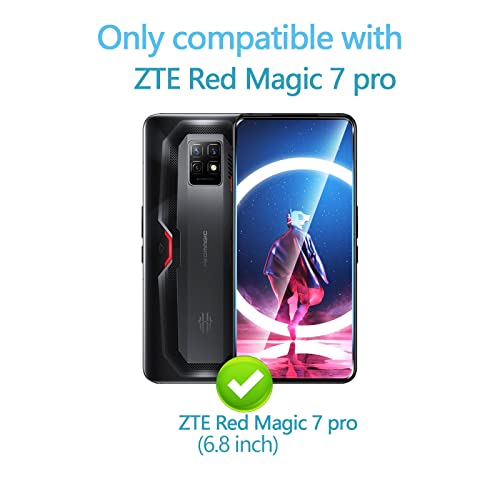 Anoowkoa for ZTE Red Magic 7/7 Pro Screen Protector, [2 Pack] ZTE Red Magic 7 Pro Tempered Glass Screen Protector Film Guard Cover -Genuine Glass-One-Push Super Easy Installation
