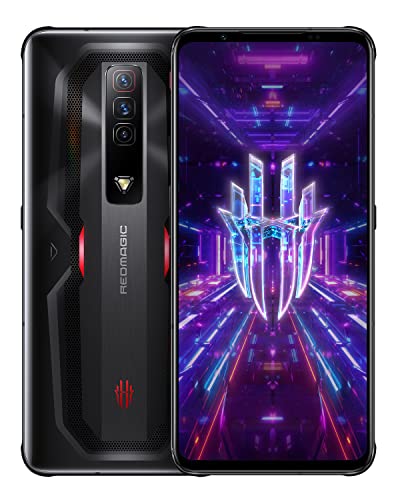 REDMAGIC 7 165Hz Gaming Phone, 5G Android Smartphone, 12GB RAM+128GB ROM, Snapdragon 8 Gen 1, 6.8" AMOLED FHD Screen, 4500mAh, 64MP Camera, Dual-Sim, NFC, Unlocked Mobile Phone Black (No UK Charger)