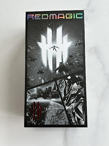 REDMAGIC 7 165Hz Gaming Phone, 5G Android Smartphone, 12GB RAM+128GB ROM, Snapdragon 8 Gen 1, 6.8" AMOLED FHD Screen, 4500mAh, 64MP Camera, Dual-Sim, NFC, Unlocked Mobile Phone Black (No UK Charger)