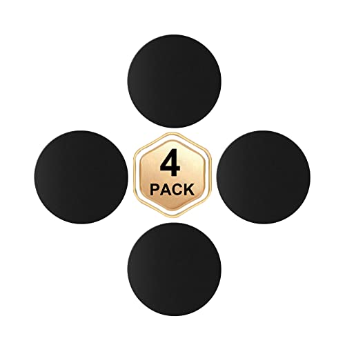 VIVEY Metal Plates Replacement Mount Metal Plate Kits with Adhesivefor Magnetic Phone Car Holder Mount Cradle Stand,Pack of 4 (All Round)