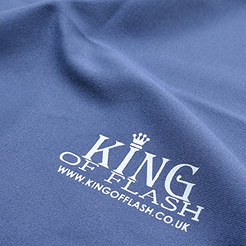 KING OF FLASH 2 x Blue Superfine Microfiber Cleaning Cloths For Mobile Phones, Glasses, Tablets, TV, Sunglasses, Screens, Camera Lens Cleaners (15cm)