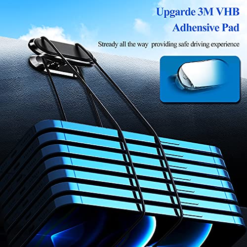 Qianyou 2 Packs Magnetic Car Phone Holder, 360° Rotation Magnets Cell Phone Mount, Universal Mobile Phone Holders for Cars Dashboard for iPhone 13 12 11 XS 8 Plus, for Samsung S20 S10, Black+Black