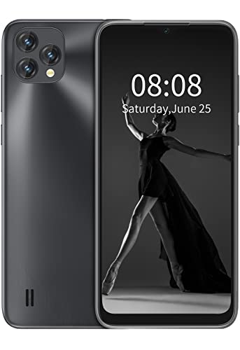 OSCAL Mobile Phones, C60 Android Smartphone, 4GB(up to 7GB) RAM+32GB/TF 1TB, 13MP+5MP Cameras, 4780mAh, 4G Sim Free Unlocked, 6.528 inch HD+ IPS Screen, Dual Nano Sim, Face Unlock - Black
