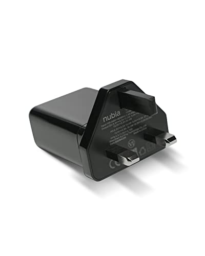 Nubia REDMAGIC 30W USB C Charger, UK USB C Wall Charger, USB C Plug supports QC 30W/PD 30W Fast Charge, Type C Power Adapter compatible with REDMAGIC 8 Pro/7S Pro/7 Pro/7/6S Pro/6S/6R Gaming Phone