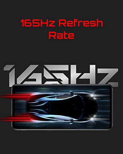 REDMAGIC 7 165Hz Gaming Phone, 5G Android Smartphone, 18GB RAM+256GB ROM, Snapdragon 8 Gen 1, 6.8" FHD Screen, 4500mAh, 64MP Camera, Dual-Sim, NFC, Unlocked Mobile Phone Transparent (No UK Charger)