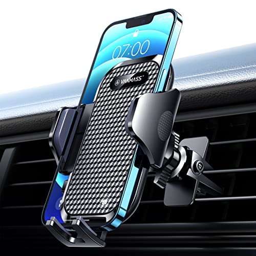 VANMASS Car Phone Holder Air Vent Mount [2023 Solid Plus]Rotatable Universal Mobile Van Stand Automobile Cradle Car Accessories [2 Clip Fit 99% Car] for iPhone 14 Pro Max 13 12 11 Samsung Pixel Xiaomi