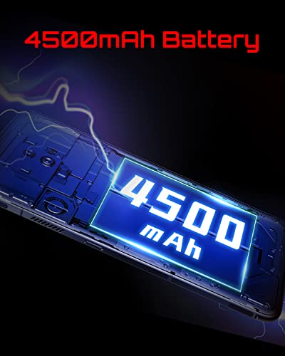 REDMAGIC 7 165Hz Gaming Phone, 5G Android Smartphone, 18GB RAM+256GB ROM, Snapdragon 8 Gen 1, 6.8" FHD Screen, 4500mAh, 64MP Camera, Dual-Sim, NFC, Unlocked Mobile Phone Transparent (No UK Charger)