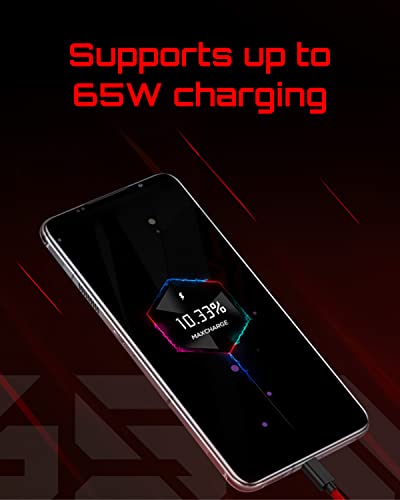 REDMAGIC 7 165Hz Gaming Phone, 5G Android Smartphone, 18GB RAM+256GB ROM, Snapdragon 8 Gen 1, 6.8" FHD Screen, 4500mAh, 64MP Camera, Dual-Sim, NFC, Unlocked Mobile Phone Transparent (No UK Charger)
