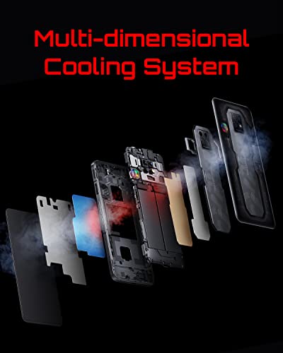 REDMAGIC 7S Pro 120Hz Gaming Phone, 5G Android Smartphone, 18GB RAM+512GB ROM, Snapdragon 8+ Gen 1, 6.8" Full Screen, 5000mAh, 64MP Camera, Unlocked Mobile Phone Black&Transparent(No UK Charger)