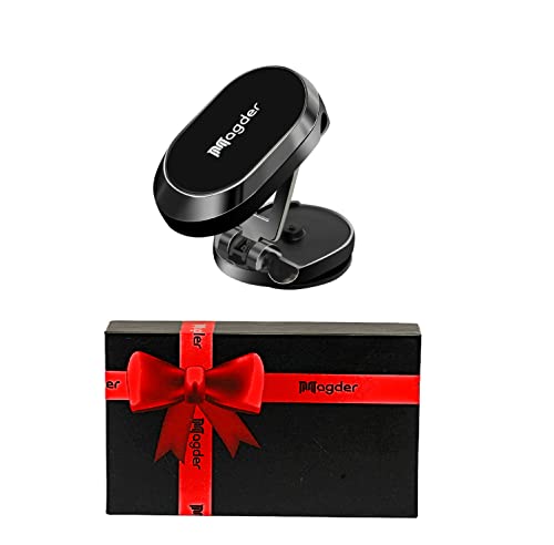 Magder Magnetic Phone Car Mount, 360° Rotating Highly Adjustable Mobile Phone Holder For Car With 6 Strong Magnets. Compatible With iPhone Xs 11 12 13 Max Pro Max Samsung S22, S21, S20, Xiaomi etc