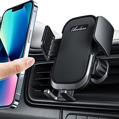 Avolare Car Phone Holder, Upgraded Car Phone Mount, 360° Rotation Air Vent Mobile Phone Holder for Car, Adjustable Hook Clip Car Vent Phone Holder for iPhone 13/12/11 Samsung 4.0 to 7 inches Phones
