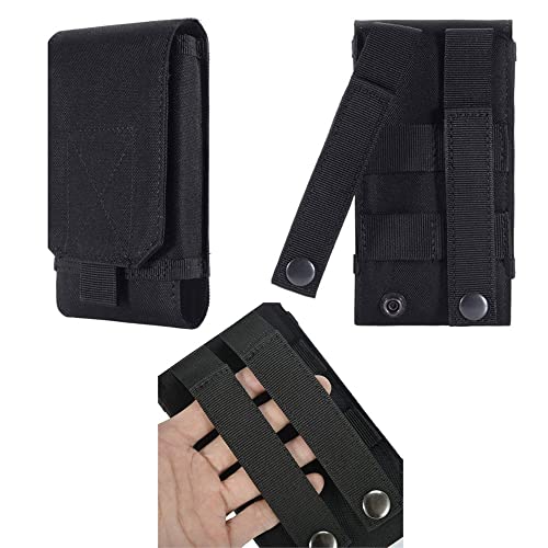 Universal Tactical Cell Phone Holsters Cell Phone Pouch Belt Holder EDC Security Pack Carry Accessory Kit Waist Bag Case Compatible with iPhone 12,12 Pro,11,11 Pro,13,13 Pro, XR X 6 7 8 Plus
