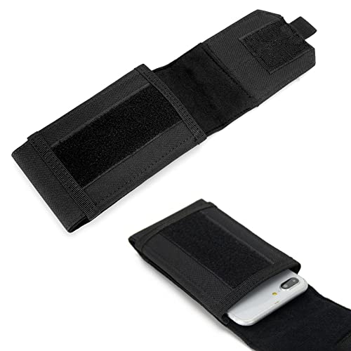 Universal Tactical Cell Phone Holsters Cell Phone Pouch Belt Holder EDC Security Pack Carry Accessory Kit Waist Bag Case Compatible with iPhone 12,12 Pro,11,11 Pro,13,13 Pro, XR X 6 7 8 Plus
