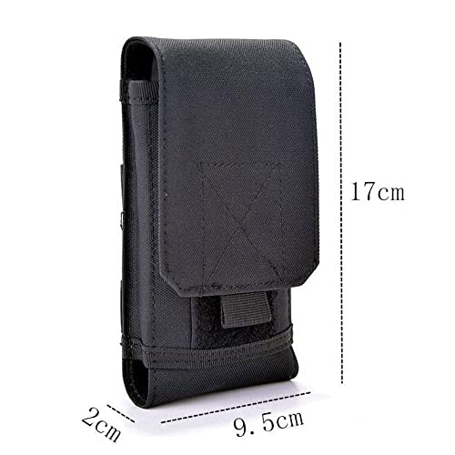Universal Tactical Cell Phone Holsters Cell Phone Pouch Belt Holder EDC Security Pack Carry Accessory Kit Waist Bag Case Compatible with iPhone 12,12 Pro,11,11 Pro,13,13 Pro, XR X 6 7 8 Plus