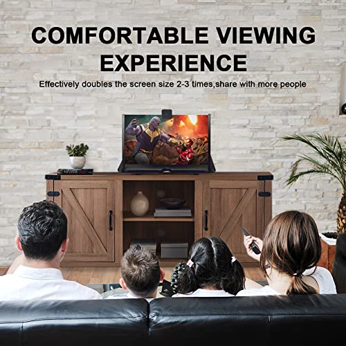 14 Inch Phone Screen Magnifier,Thin Foldable Mobile Phone Stand,HD 3D Blu-ray for Movies, Videos, and Gaming, Compatible with All Smartphones