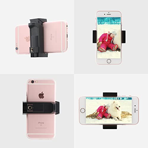 zetong Mobile Phone Tripod Mount Adapter Bracket Smartphone Clamp Holder, Ring Light Tripod Attachment Replacement Accessories for iPhone Android Cellphone