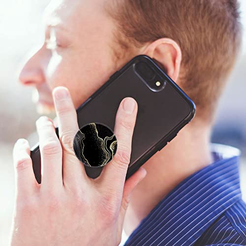 6 Pack Phone Grip,Cell Phone Holder For Smartphone,Finger Kickstand Rotation Stand - Black White Rose Gold Marble