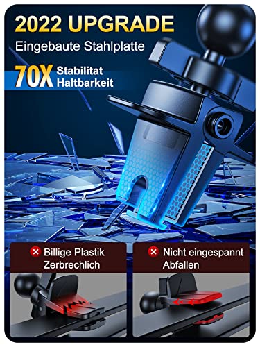 Auckly Wireless Car Charger, [Electromagnetic Sense] Qi 15W Fast in Car Wireless Charger Automatic Sensor Phone Holder Vent Mount Compatible for iPhone 12 13 14 Pro Max Plus Mini 11 Pro XS/XR etc