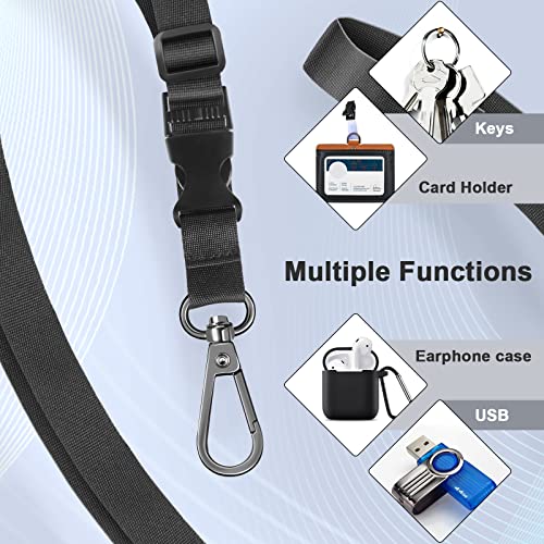 ROCONTRIP Crossbody Phone Lanyard Patch Neck Strap Lanyard with Detachable Neckstrap Compatible with Most Smartphone(Black)
