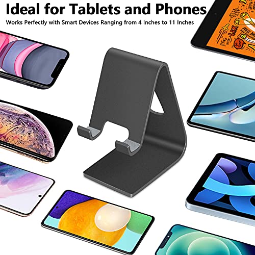 Phone Stand, 2 Pack Cell Phone Stand Universal Mobile Phone Stand Desktop Cradle Holder for Tablet Smartphone Dock Compatible Phone 11/11 Pro XR XS Max X 8 7 6 6s Plus 5s, Accessories, Desk-Black