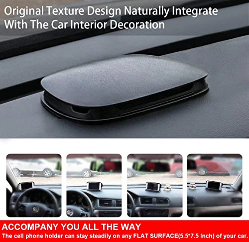 DeegoDirect Car Phone Holder Cradles, Universal Mobile Phone Car Mount Dashboard Holder Fit for 3-6.8 inch Devices Compatible for iPhone, Samsung S22, S21, Huawei, GPS Devices