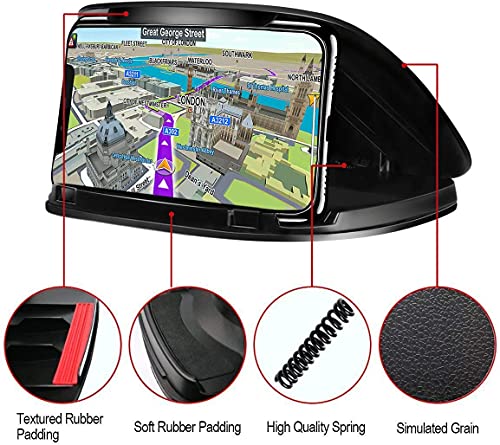 DeegoDirect Car Phone Holder Cradles, Universal Mobile Phone Car Mount Dashboard Holder Fit for 3-6.8 inch Devices Compatible for iPhone, Samsung S22, S21, Huawei, GPS Devices