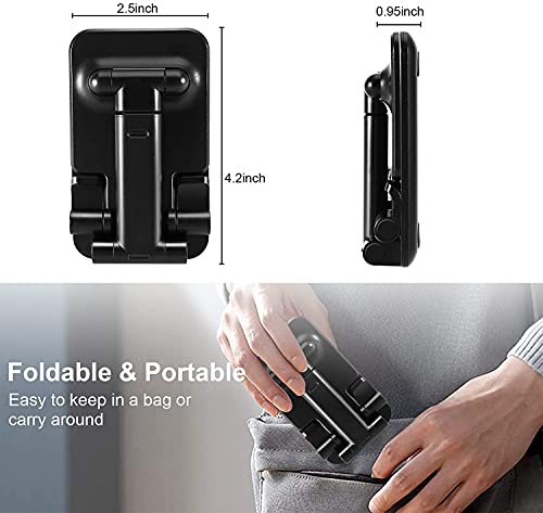 Amazon Brand – Eono Phone Stand for Desk, Foldable Adjustable Cell Phone Tablet Holder, Compatible with iPhone 14 Pro 13 12 Pro Max iPhone 12, Samsung Galaxy Note 21 S20, Kindle etc