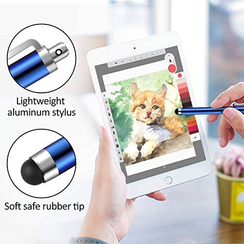 Mixoo Stylus Pen [10 Pack] Universal Capacitive Touch Screen Pens for Tablets, iPad Mini, iPad Pro, iPad Air, Smartphones, Samsung Galaxy - Multiple Colors