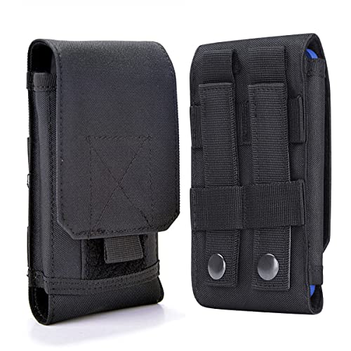Universal Tactical Molle Holster Army Mobile Phone Belt Pouch edc Security Pack Carry Accessory Kit Waist Bag Case Compatible iPhone 13 PRO X XS Max XR 7 8 6/6s Plus Samsung Galaxy S10 S9 S8 Plus