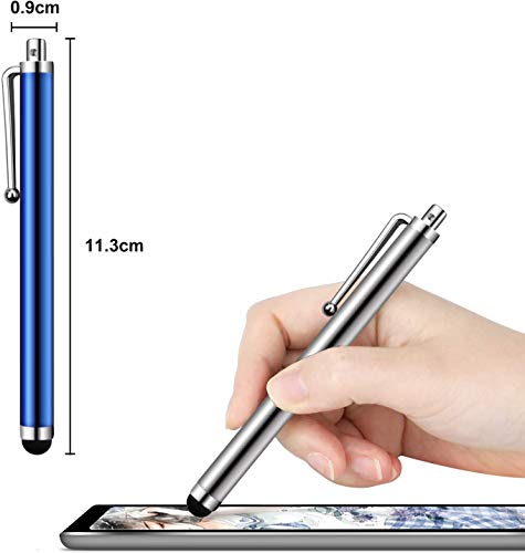 Mixoo Stylus Pen [10 Pack] Universal Capacitive Touch Screen Pens for Tablets, iPad Mini, iPad Pro, iPad Air, Smartphones, Samsung Galaxy - Multiple Colors