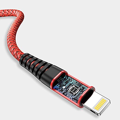 iPhone Charger Cable, Lightning Cable 3Pack 6FT/1.8M iPhone Charger Braided Long iPhone Charger Lead USB Fast Charging Cable Compatible with iPhone 11/Pro/Xs Max/X/8/7/Plus/6S/6/SE/5S iPad and More