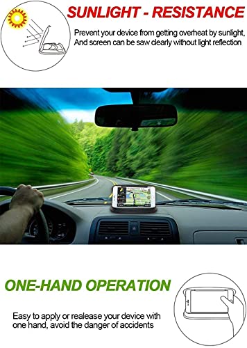 DeegoDirect Car Phone Holder Cradles, Universal Mobile Phone Car Mount Dashboard Holder Fit for 3-6.8 inch Devices Compatible for iPhone, Samsung S22, S21, Huawei, GPS Devices