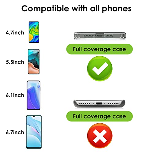 Molain Phone Lanyards for Around the Neck, Universal Cell Phone Lanyard Crossbody, Adjustable Mobile Phone Straps, Nylon Patch Phone Neck Strap Compatible with All Smartphones (3 Pcs, Black+Blue+Gray)