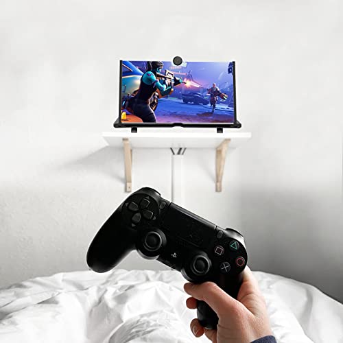 STEBRUAM 16 Inch Mobile Phone Screen Magnifier,Folding Stand Holder Portable for Movie Video Enlarger 3D Phone Agnifier Screen Pull Design for All Smartphone(Black)