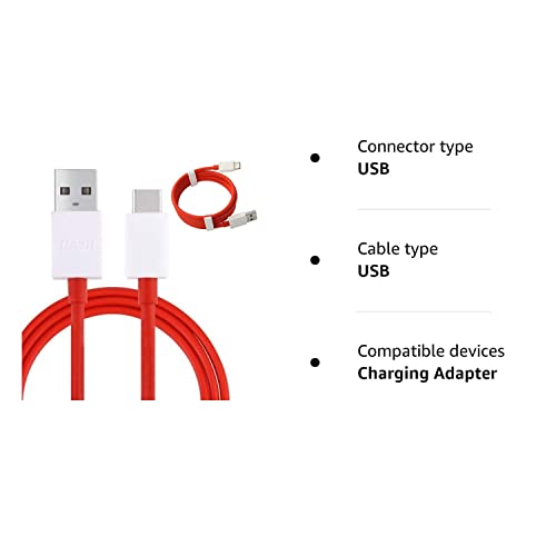Genuine One Plus Dash Type-C 1M Fast USB Data Charger Lead Cable For One Plus 3 3T 5 6 (No Retail Packaging)