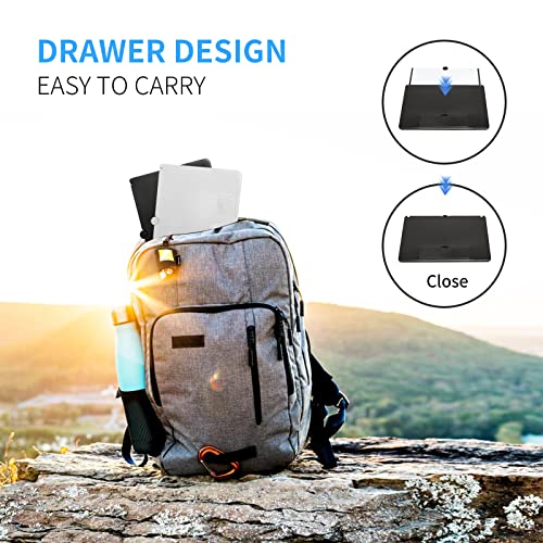 STEBRUAM 16 Inch Mobile Phone Screen Magnifier,Folding Stand Holder Portable for Movie Video Enlarger 3D Phone Agnifier Screen Pull Design for All Smartphone(Black)