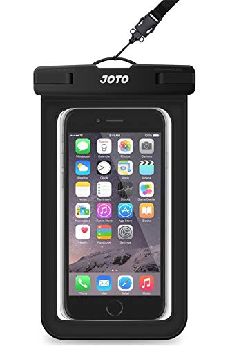 JOTO Universal Waterproof Pouch Cellphone Dry Bag Case for iPhone 14 13 12 Pro Max Xs Max XR X 8 7 6S Plus SE, Galaxy S22 S22+ S21 FE -Black