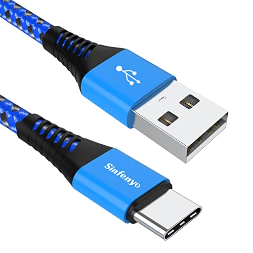 USB C Cable Type C Charger Cable 1M Fast Charging Cable Lead Nylon Braided Phone USB-C Charger Cable for Samsung Galaxy S23 S22 S21 Ultra S20 Fe Plus S10 S9 S8 A40 A50 A70 A20e A3 A5 2017,Note 20 10