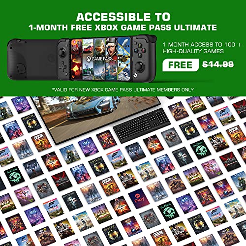 GameSir X2 Pro Mobile Controller for Android Support Xbox Cloud Gaming, Stadia, Luna, Android Controller with Mappable Back Buttons, Detachable ABXY Buttons [1 Month Xbox Game Pass Ultimate]