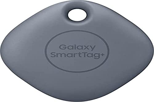 Samsung Galaxy SmartTag+ with Ultra-Wideband and Augmented Reality Finding, Bluetooth Item Finder and Key Finder, 120 m Finding Range, 1 Pack, Denim Blue (UK Version)