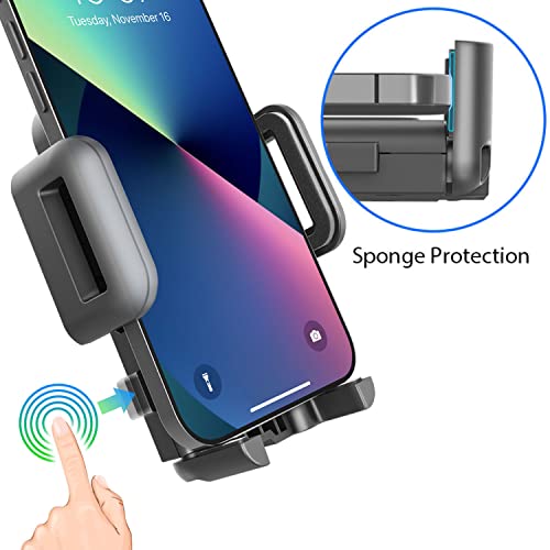GVTECH Car Phone Holder, Dashboard Windscreen Car Phone Mount, Universal Car Cradle 360° Rotatable Extendable Arm One Button Release stand for iPhone 13 12 11 Pro Max XS Max Xr X 8 7 6s Plus, Samsung