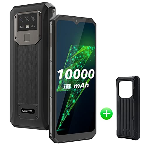 OUKITEL 10000mAh Battery Mobile Phones SIM Free Unlocked, K15 Plus 6.52-Inch 18W Fast+Reverse Charge, Android 11 4G Dual SIM Smartphone, 13MP Triple Camera 32GB+4GB Fingerprint Face ID NFC Black